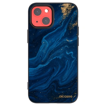 Picasee silikonowe czarne etui na Apple iPhone 13 mini - Blue