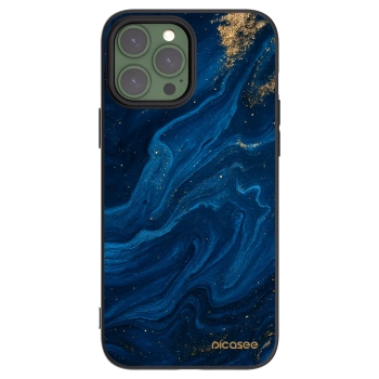 Picasee silikonowe czarne etui na Apple iPhone 13 Pro Max - Blue