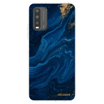 Picasee silikonowe przeźroczyste etui na Xiaomi Redmi 9T - Blue