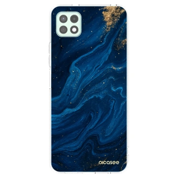 Picasee silikonowe przeźroczyste etui na Samsung Galaxy A22 A226B 5G - Blue