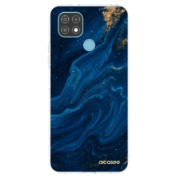 Picasee silikonowe przeźroczyste etui na Realme C21 - Blue