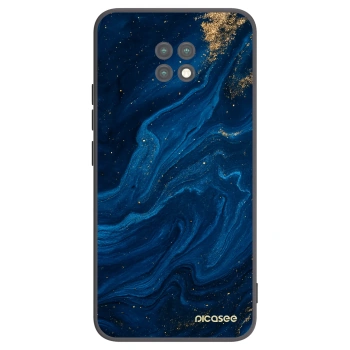 Picasee silikonowe czarne etui na Xiaomi Redmi Note 9T - Blue
