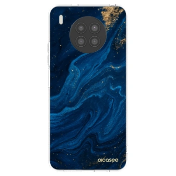 Picasee silikonowe przeźroczyste etui na Huawei Nova 8i - Blue
