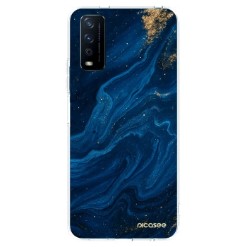 Picasee silikonowe przeźroczyste etui na Vivo Y11s - Blue