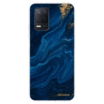 Picasee silikonowe przeźroczyste etui na Realme 8 5G - Blue