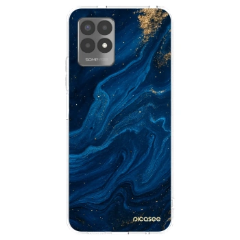 Picasee silikonowe przeźroczyste etui na Realme 8i - Blue