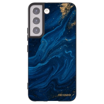 Picasee silikonowe czarne etui na Samsung Galaxy S22 5G - Blue