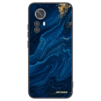 Picasee silikonowe czarne etui na Xiaomi 12 Pro - Blue