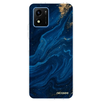 Picasee silikonowe przeźroczyste etui na Vivo Y01 - Blue