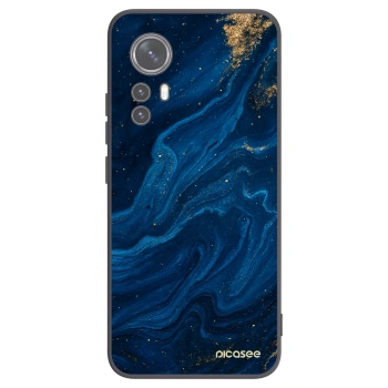 Picasee silikonowe czarne etui na Xiaomi 12X - Blue