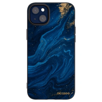 Picasee silikonowe czarne etui na Apple iPhone 14 Plus - Blue