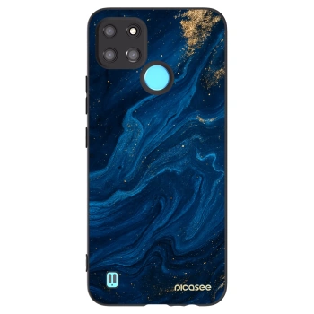 Picasee silikonowe czarne etui na Realme C21Y - Blue