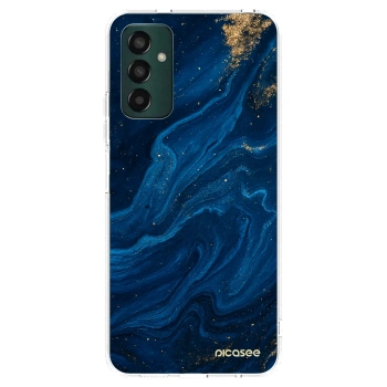 Picasee silikonowe przeźroczyste etui na Samsung Galaxy M13 M135F - Blue
