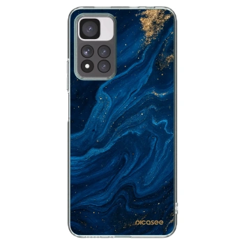 Picasee silikonowe przeźroczyste etui na Xiaomi Redmi Note 11 Pro+ 5G - Blue