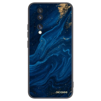 Picasee silikonowe czarne etui na Honor 70 - Blue