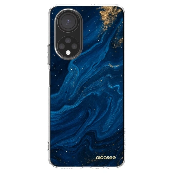 Picasee silikonowe przeźroczyste etui na Honor X7 - Blue