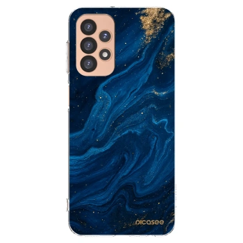 Picasee silikonowe przeźroczyste etui na Samsung Galaxy A23 A236B 5G - Blue