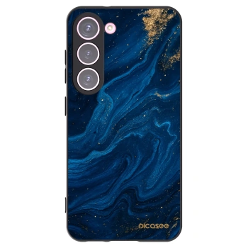Picasee silikonowe czarne etui na Samsung Galaxy S23 5G - Blue