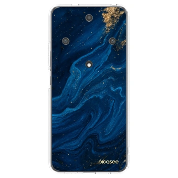 Picasee silikonowe przeźroczyste etui na Honor Magic5 Lite 5G - Blue