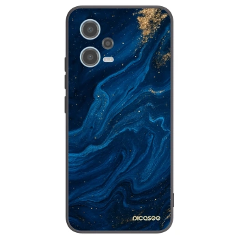 Picasee silikonowe czarne etui na Xiaomi Redmi Note 12 5G - Blue