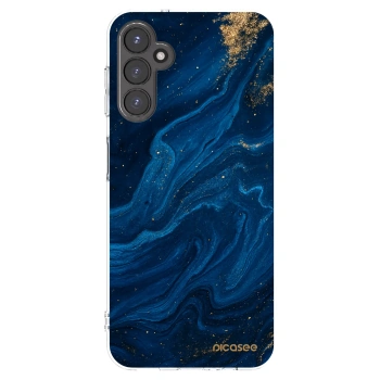 Picasee silikonowe przeźroczyste etui na Samsung Galaxy A14 4G A145R - Blue