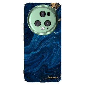 Picasee silikonowe przeźroczyste etui na Honor Magic5 Pro - Blue