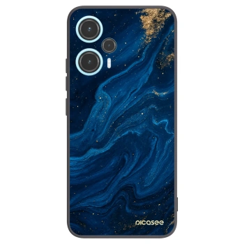 Picasee silikonowe czarne etui na Xiaomi Poco F5 - Blue