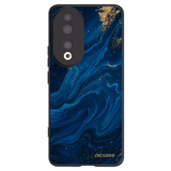 Picasee silikonowe czarne etui na Honor 90 5G - Blue