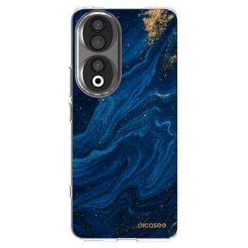 Picasee silikonowe przeźroczyste etui na Honor 90 5G - Blue