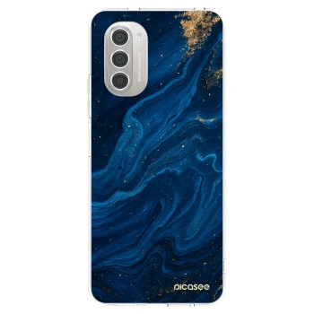 Picasee silikonowe przeźroczyste etui na Motorola Moto G51 - Blue