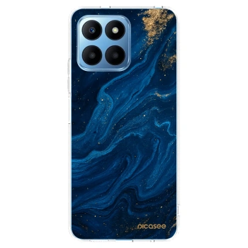 Picasee silikonowe przeźroczyste etui na Honor 70 Lite - Blue