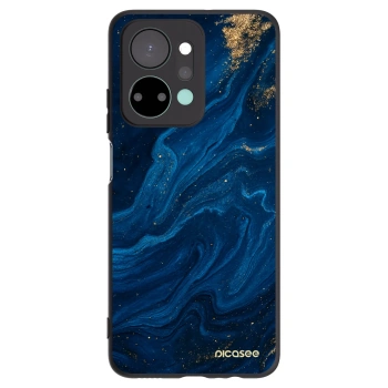 Picasee silikonowe czarne etui na Honor X7a - Blue