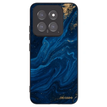Picasee silikonowe czarne etui na Xiaomi 14 - Blue