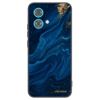Picasee silikonowe czarne etui na Motorola Edge 40 Neo - Blue