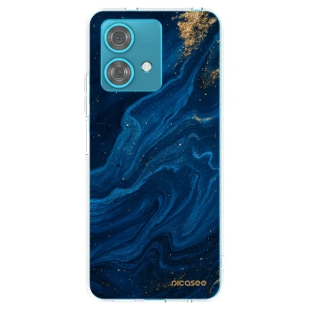 Picasee silikonowe przeźroczyste etui na Motorola Edge 40 Neo - Blue