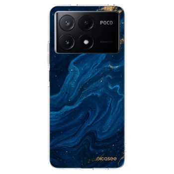 Picasee silikonowe przeźroczyste etui na Xiaomi Poco X6 Pro - Blue