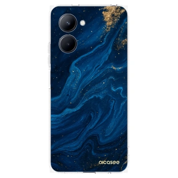 Picasee silikonowe przeźroczyste etui na Realme C33 (2023) - Blue