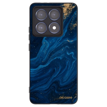 Picasee silikonowe czarne etui na Xiaomi 14T Pro - Blue