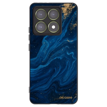 Picasee silikonowe czarne etui na Xiaomi 14T - Blue