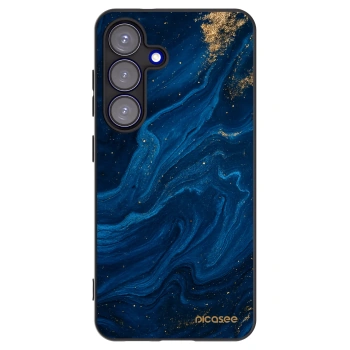 Picasee silikonowe czarne etui na Samsung Galaxy S25 5G - Blue