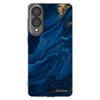 Picasee silikonowe przeźroczyste etui na Samsung Galaxy S25 Edge 5G - Blue