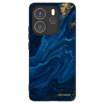 Picasee silikonowe czarne etui na Xiaomi Redmi Note 14 4G - Blue