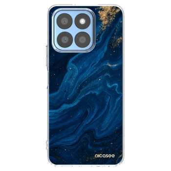 Picasee silikonowe przeźroczyste etui na Honor X8c - Blue