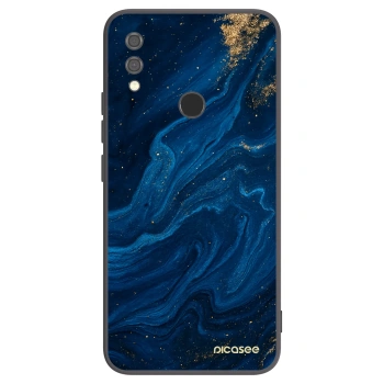 Picasee silikonowe czarne etui na Xiaomi Redmi Note 7 - Blue