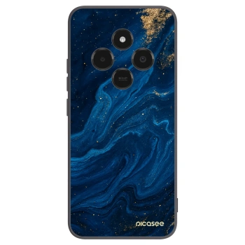 Picasee silikonowe czarne etui na Xiaomi Poco C75 - Blue