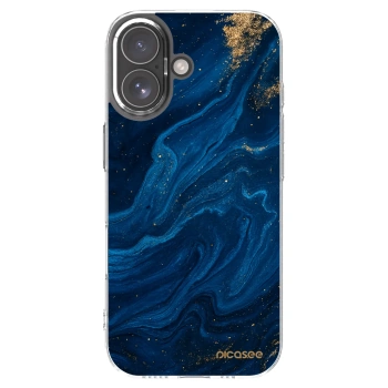 Picasee silikonowe przeźroczyste etui na Apple iPhone 17 - Blue