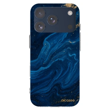 Picasee silikonowe przeźroczyste etui na Apple iPhone 17 Pro - Blue