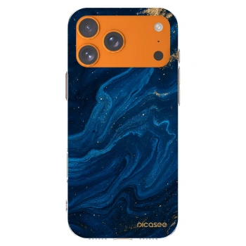 Picasee silikonowe przeźroczyste etui na Apple iPhone 17 Pro Max - Blue
