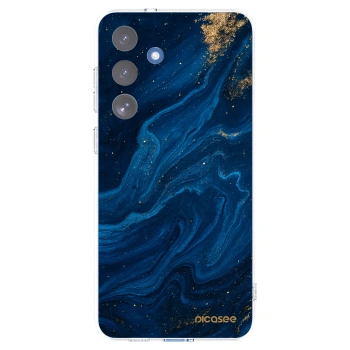Picasee silikonowe przeźroczyste etui na Samsung Galaxy S25 FE 5G - Blue