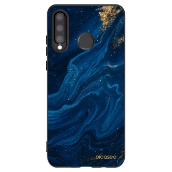 Picasee silikonowe czarne etui na Huawei P30 Lite - Blue